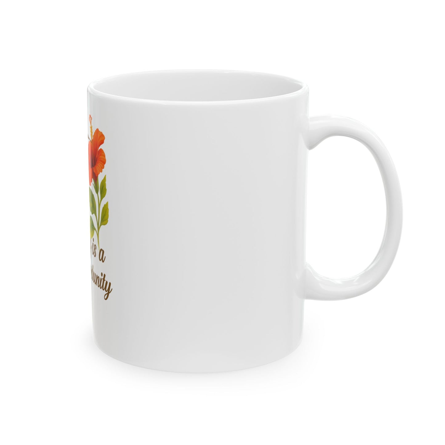 Inspiring Hummingbird Mug - Each Day is a New Opportunity, Motivational Gift, Coffee Cup, Tea Mug, Nature Lover's Cup